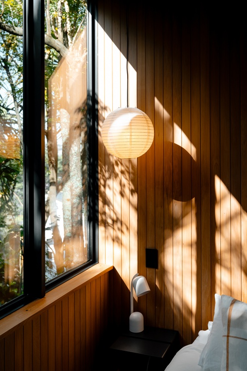 Architecture Wood Panel Morning Sun