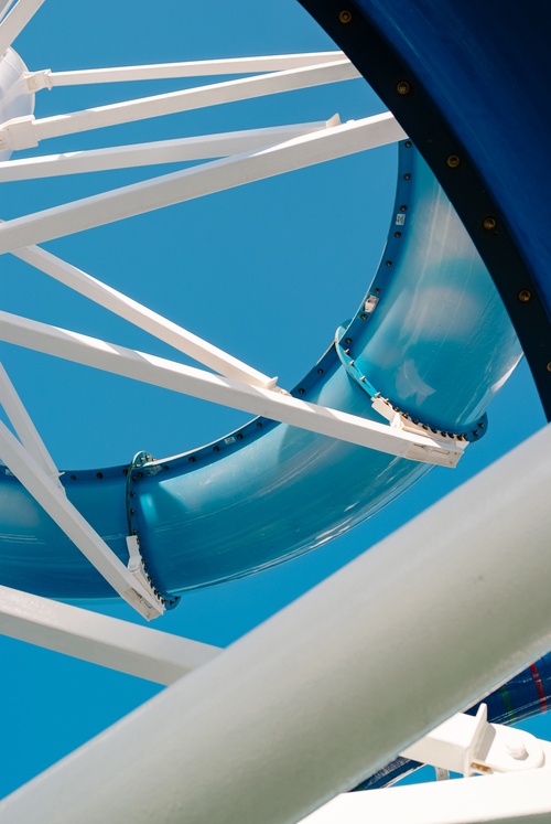 Blue Slide Abstract