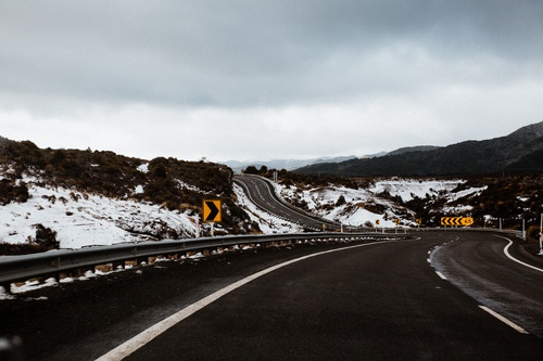 Desert Road New Zealand Landscape