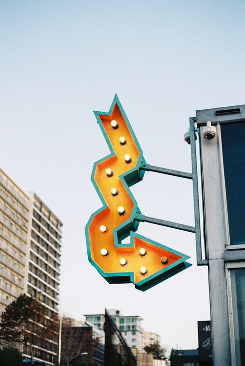 Sign Business City Works Depot