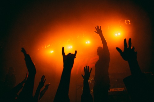 THEY Band Crowd Concert Orange